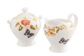 Aynsley Cottage Garden Cream & Sugar